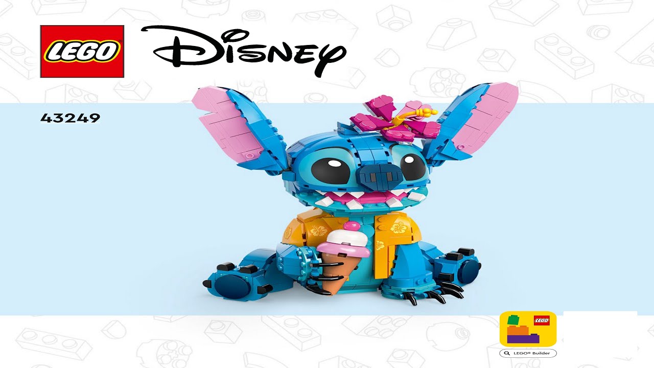 はりき様 LEGO instructions - Disney - 43249 - Stitch - YouTube