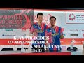 The Dedies (Ashan&amp;Hendra) resmi mengantongi tiket Lolos ke babak 16 besar di Indonesia Masters 2022