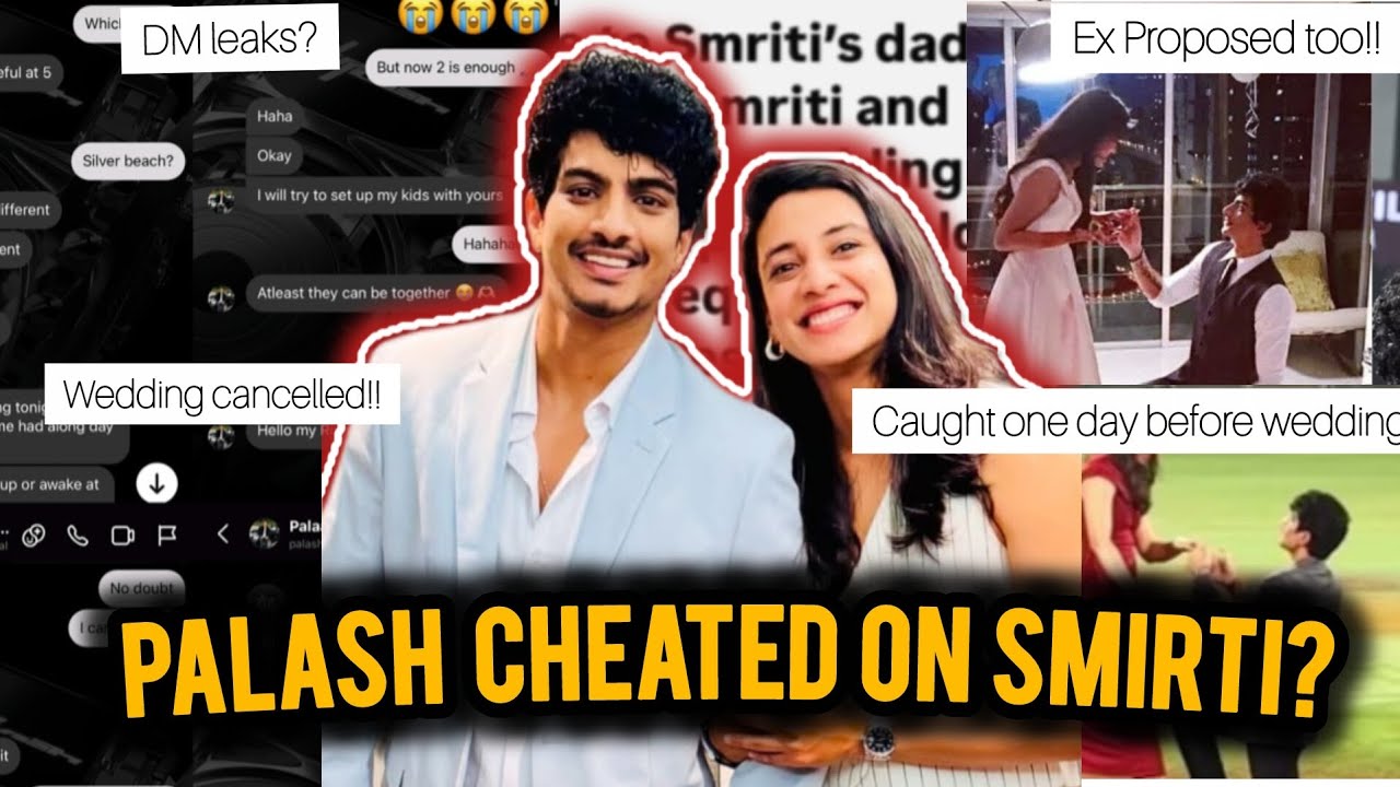 Smriti Mandhana's Fiance Palash CAUGHT CHEATING?: Wedding CANCELLED, DM Leaks with Many Girls