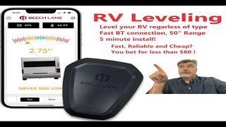 RV leveling made simple, the Beech Lane RV leveling tool.