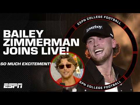 Bailey Zimmerman is SO EXCITED to play with Luke Combs in Athens! 🤩 @geico | Countdown to GameDay