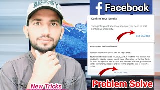 Facebook Confirm Your Identity | Your Account Has Been Disabled | Go To Help Center | Problem Solve