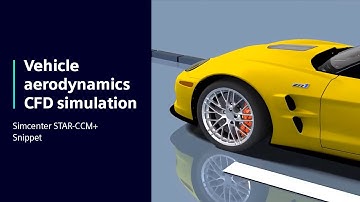 Vehicle aerodynamics CFD simulation | Snippet Simcenter STAR-CCM+ #SimcenterCFD