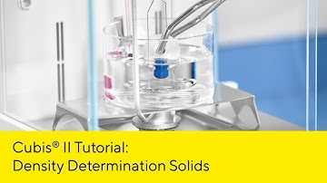 Determination of Sample Density with the Cubis® II Lab Balance