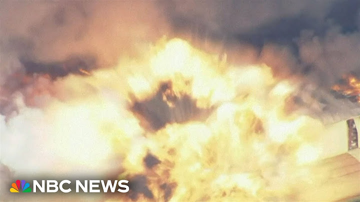 California fireworks warehouse catches fire and explodes