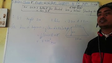 Class 8th Exercise 16(a) Page no. 212 Chapter 16 Area of a Trapezium & a Polygon