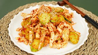 아삭하게 바로 먹어서 더 맛있는 양배추오이무침