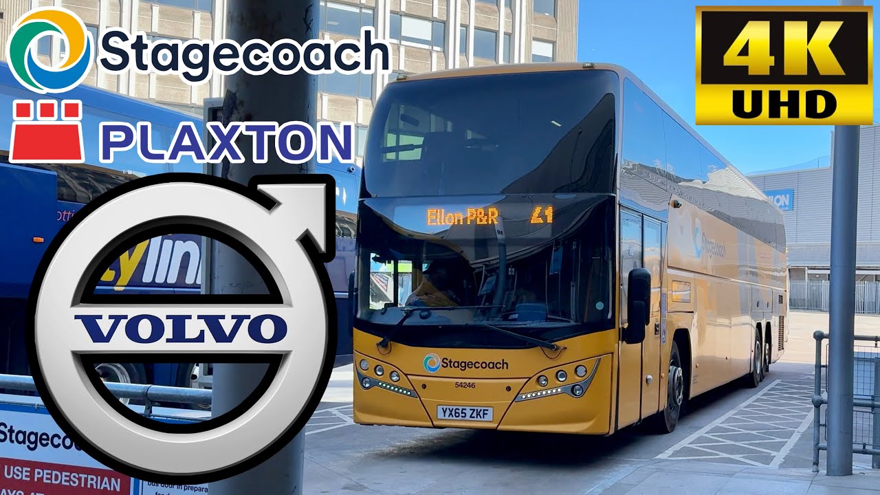 [Stagecoach Highlands Bluebird: 68 Fraserburgh to Aberdeen via Strichen & Ellon] Plaxton Volvo B11RT