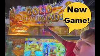 NEW GAME! Konami Gold Railroad: 15 Min of Gameplay w/ Rare Cards, Bonus Chances, & Special Ending