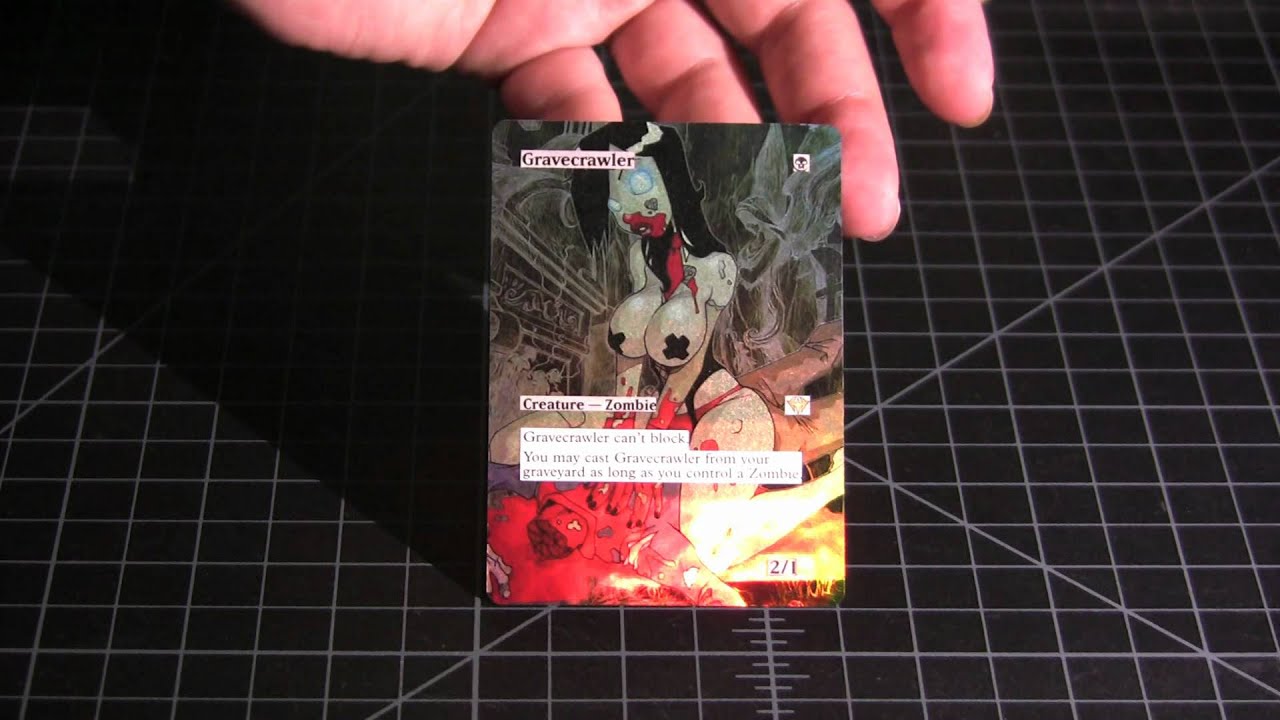 MTG FOIL ALTERED ART GRAVECRAWLER ♕ SPELLSCOOP.COM
