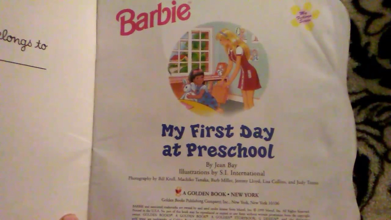 Barbie My First Day At Preschool You Barbie My First Day At Preschool You