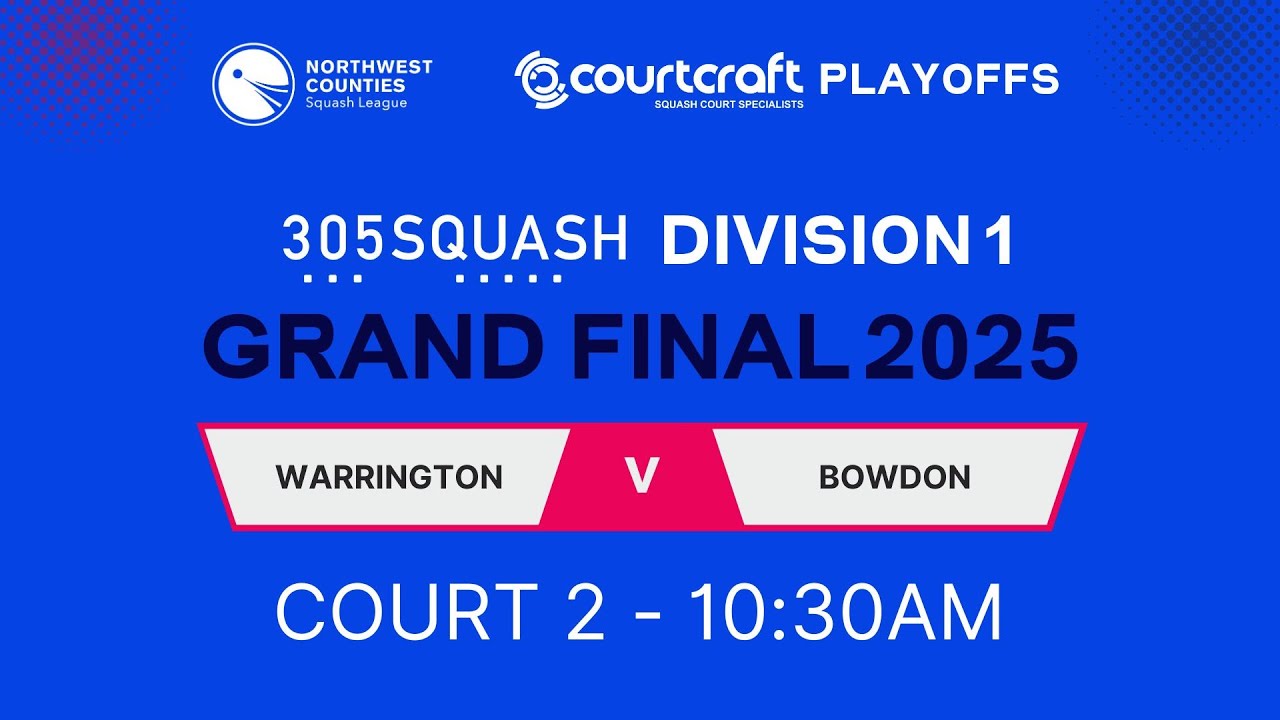 NWCSL 305SQUASH Division 1 Grand Final 2025 - Court 2