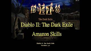 Diablo Ii Mod The Dark Exile Amazon Skills