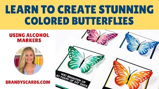 Learn to Create Stunning Colored Butterflies | BrandysCards