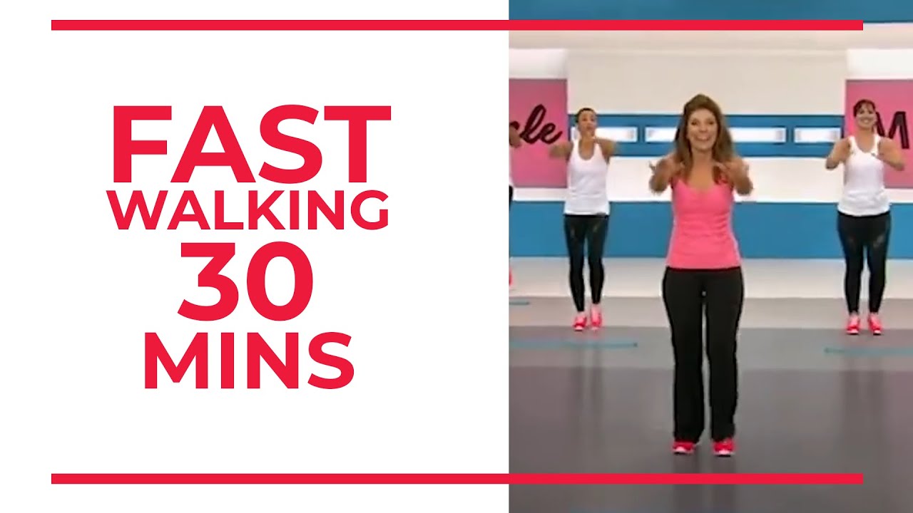 FAST Walking in 30 minutes  Fitness Videos