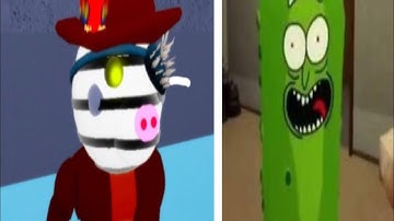 How to get “I’m Pickle Rick!!” and “Zack?..” Badges | Accurate Piggy rp