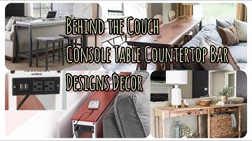 Behind the Couch Console Table Practical Affordable Sofa Table Countertop | Exclusive Fun Home Decor