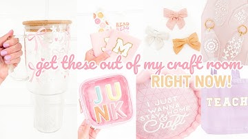 Get These Out Of My Craft Room RIGHT NOW! | Crafting Through A Pile Of Craft Supplies