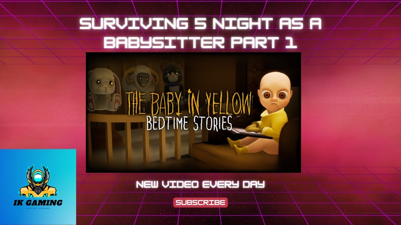 I escaped evil baby in the baby in yellow part 1 jumpscare 
