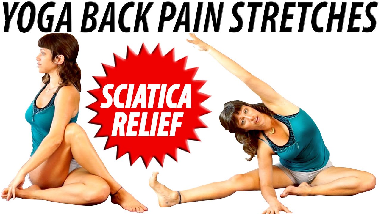 ⁣How to Yoga Back Pain Relief Stretches and Exercises, Beginners Low Back Pain & Sciatica