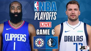 LA Clippers vs Dallas Mavericks Game 6 | NBA Live Scoreboard