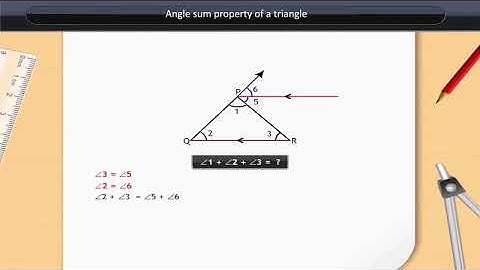 Angle sum property of a triangle | Class 7 | Maths