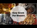 EASY Crockpot Slow Cooker Dinners!