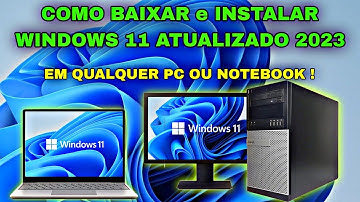 Como Instalar WINDOWS 11 em qualquer PC ou NOTEBOOK (sem REQUISITOS, TPM 2.0 ) ATUALIZADO 2023