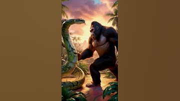 🐒💥 Python vs King Kong Epic Big Fight 🐍👑🔥