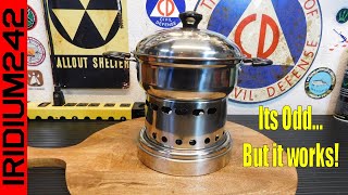A Very Unusual Alcohol Stove, Spirit Cooker with Pot