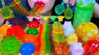 ASMR MASSIVE RAINBOW JELLY FEAST! 먹방 MUKBANG Eating sounds