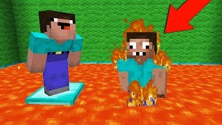 НУБ СКИНУЛ ПРО В ЛАВУ МАЙНКРАФТ ! НУБИК ПРОТИВ ТРОЛЛИНГ ЛОВУШКА MINECRAFT Мультик