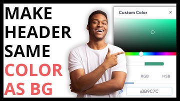 How to Make Header Same Color as Background in Wix [QUICK GUIDE]