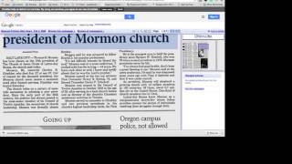 Finding Newspaper Articles in Google