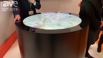 ISE 2019: DISPLAX Demos Its Skin Round Circle Display With Object Recognition