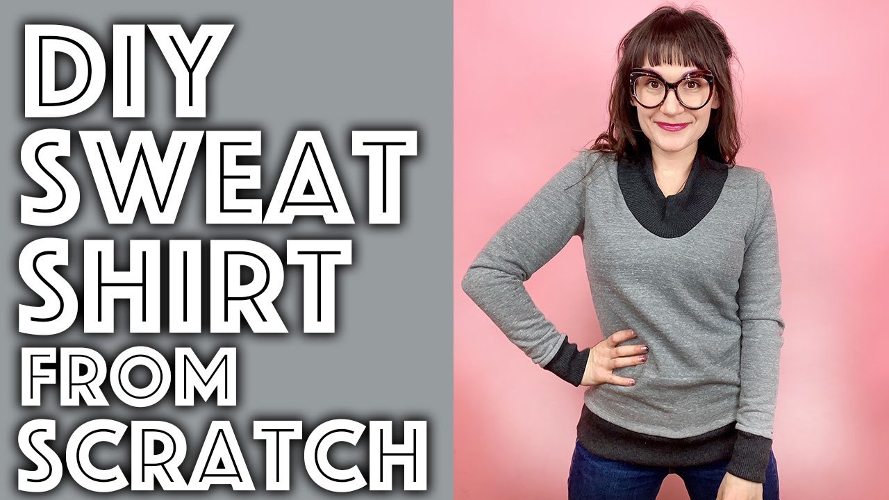 DIY Sweatshirt From Scratch With Pattern! | Sew Anastasia - YouTube