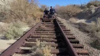 Our final railcart ride at Eagle Mountain