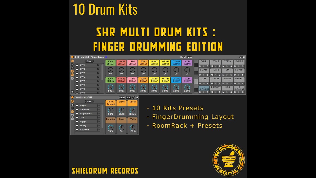 🖐🥁SHR MultiDrumKit 🥁🤚 FingerDrum Edition
