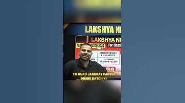 Lakshya NEET 2026 is live! Join PW now for success 🩺📚💪 #NEET2026 #PhysicsWallah