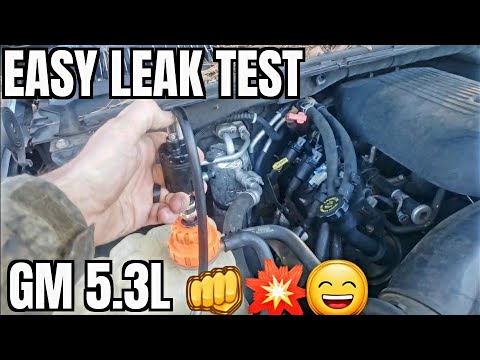 2000 2006 Chevy Tahoe Coolant Pressure Test - Bad Heater AC Pipe Hose GMC Yukon Leaking How to 2005