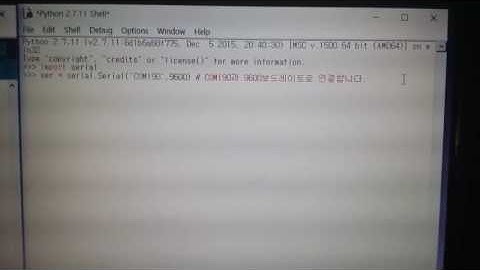 pyserial로 python과 아두이노 연동하기_아두이노