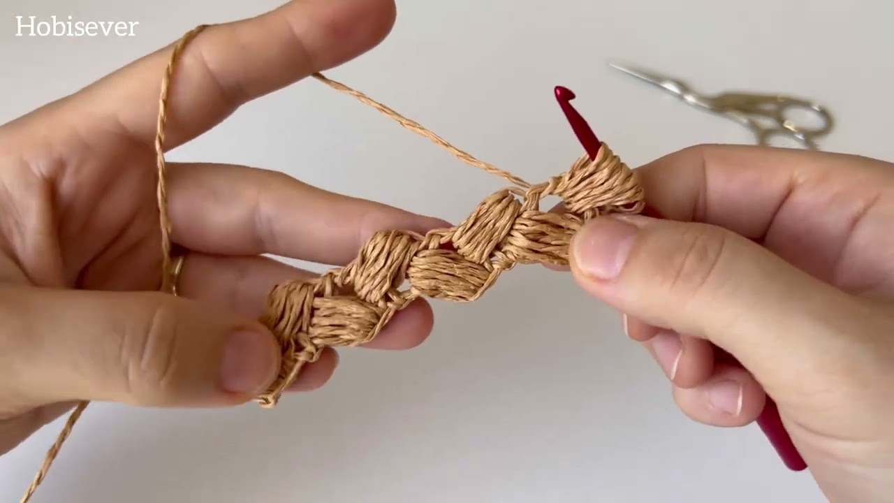 Esnemeyen Örgü Çanta Sapı Yapımı / Kağıt İpten Çanta Sapı Modelleri / Crochet Bag Handle