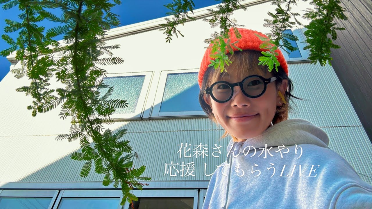 花森さんの水やりを見守ってもらう LIVE💓 - YouTube