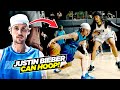 Justin Bieber Can Really HOOP! Shows Off Handles &amp; Gets FLASHY at The League!