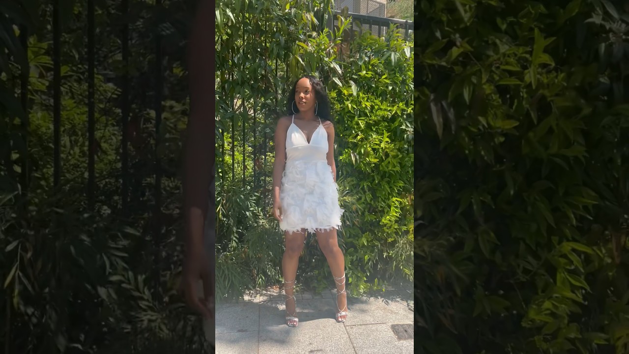 Feeling simply untouchable in this statement dress from 