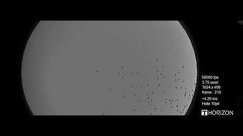 High-Speed Shadowgraph of 12 gauge Part 3 of 3