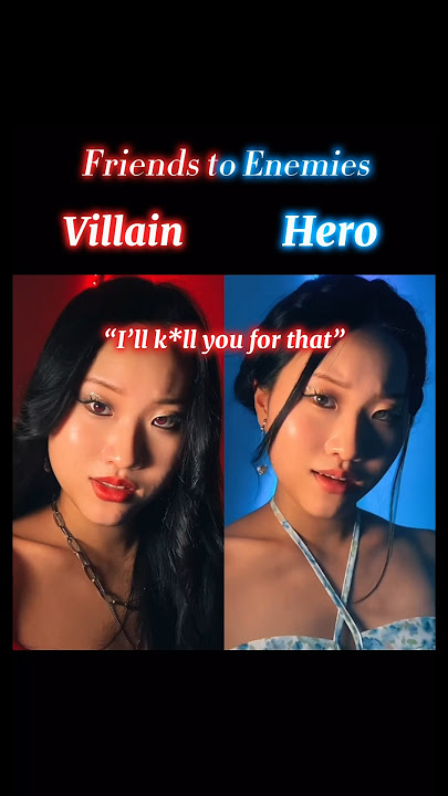 #pov The villain & the hero became enemies, but in secret they have feelings for each other. #shorts