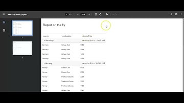 How to Create an Adhoc Report using Table in AIV