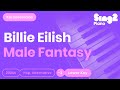 Billie Eilish - Male Fantasy (Lower Key) Piano Karaoke