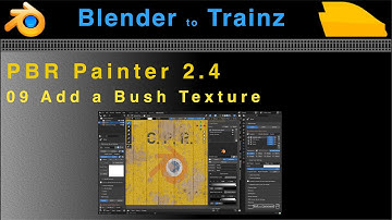 PBR Painter 2.4 to Trainz: 09 Add a Brush Texture